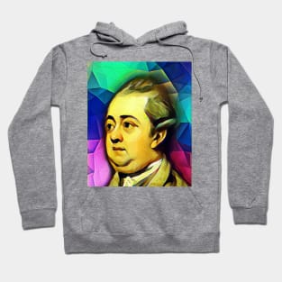 Edward Gibbon Colourful Portrait | Edward Gibbon Artwork 7 Hoodie